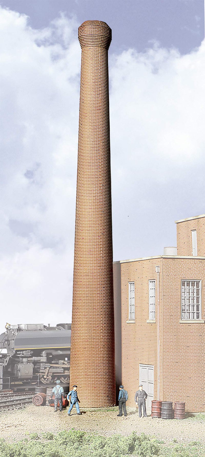 Walthers Cornerstone Walthers  Inc. Piece Brick Assembled Smokestack  1-1/4 X 10-1/4"" 3.2 X 25.7cm - Image 1